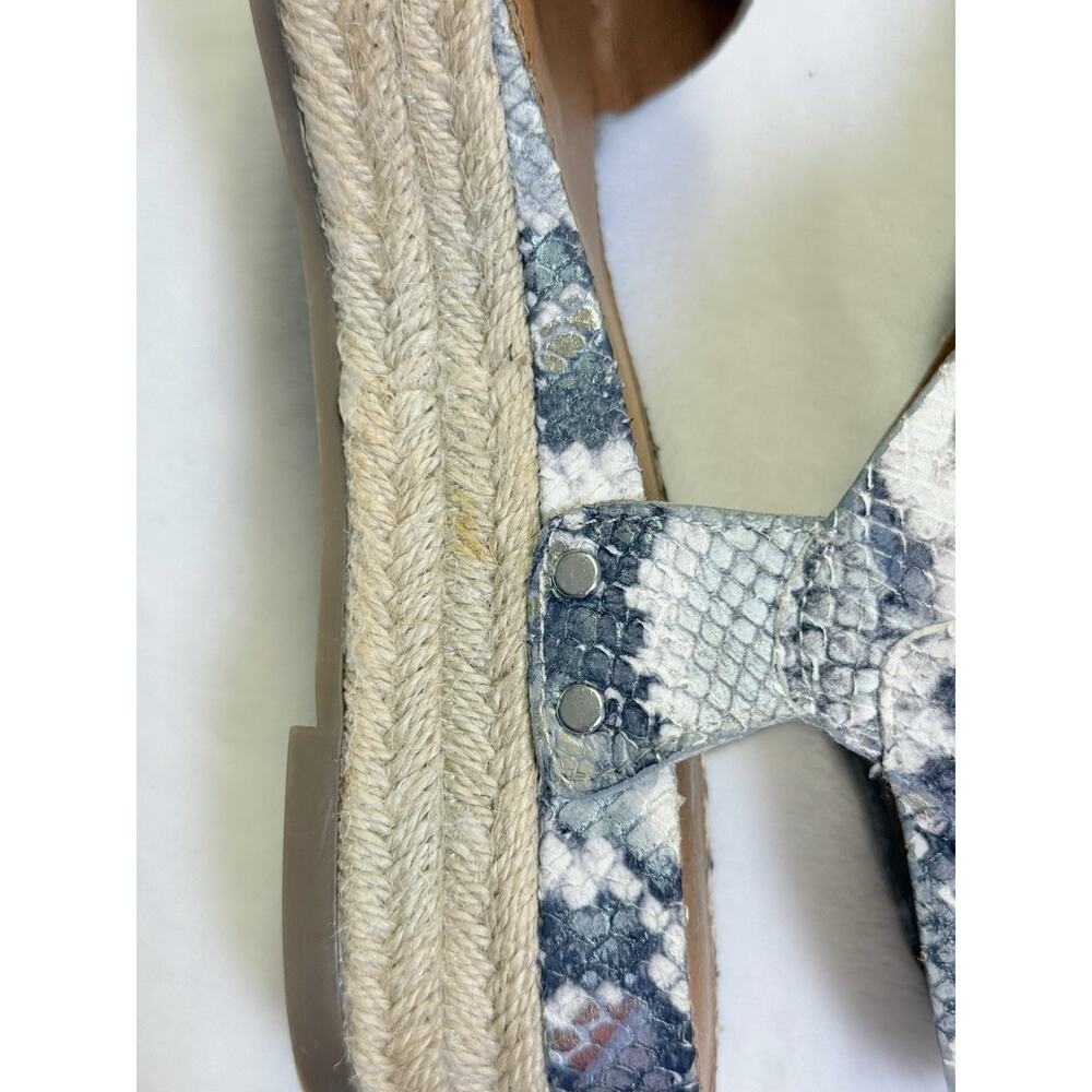 Franco Sarto "Oak" Women’s Sz 7.5 Ocean Wave Espadrille Platform Sandal - Picture 5 of 9